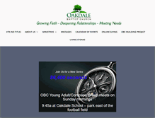 Tablet Screenshot of oakdalebc.com